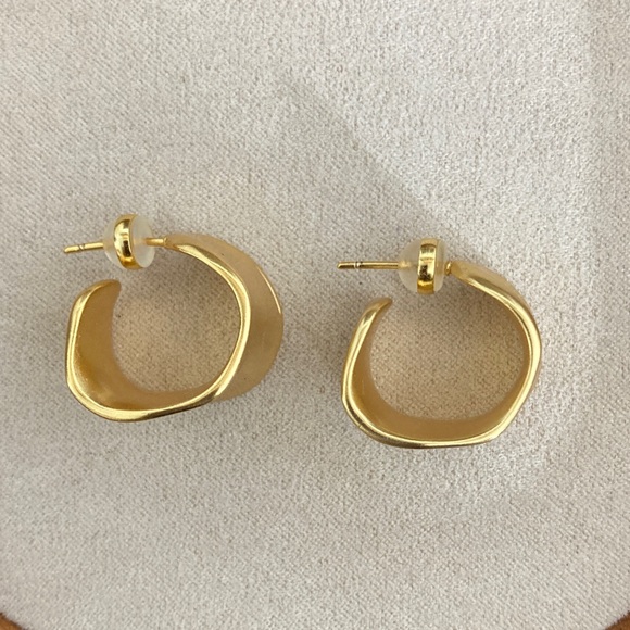 Celine Gold-Tone Paris Earrings - Picture 2 of 6